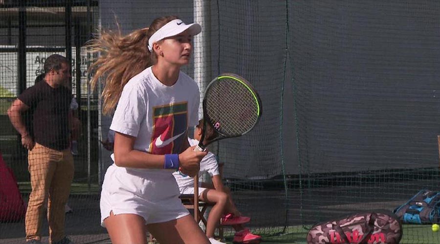 Vicky Jiménez damunt la pista