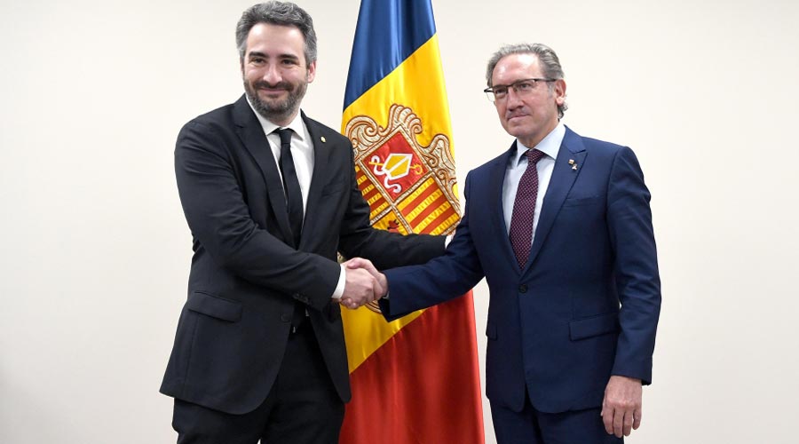 Reunió entre el ministre Eric Jover i Jaume Giró conseller de la Generalitat