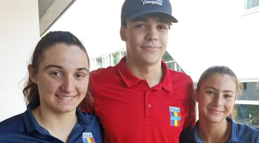 Alexandra Mejia, Monserrat Pubill i Kevin Teixeira, nedadors de la FAN
