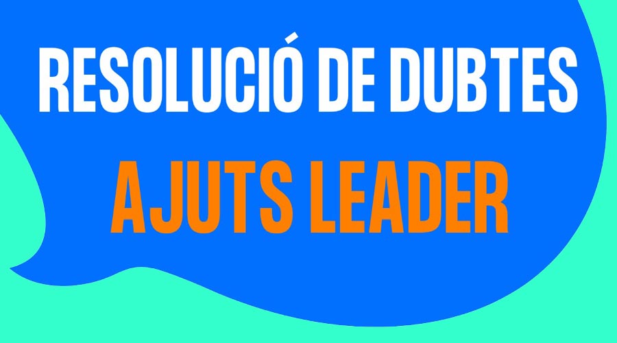 Cartell d'una xerrada informativa sobre ajuts Leader