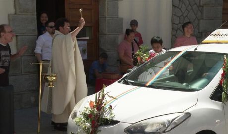 Benedicció de vehicles per Sant Cristòfol