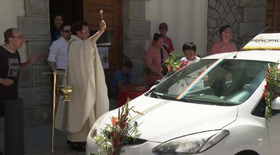 Benedicció de vehicles per Sant Cristòfol