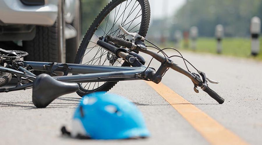 Bicicleta accidentada