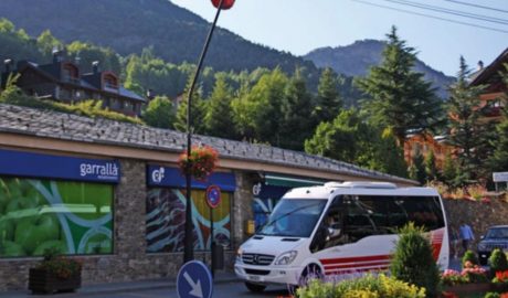 Un autobús comunal de la Massana