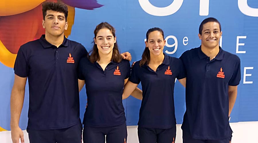 Els nedadors andorrans que han participat als jocs d'Orà
