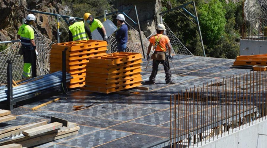 Una obra de pisos a Andorra la Vella