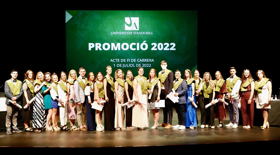 Els alumnes de la promoció del 2022 de la UdA
