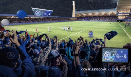 Simulació del nou estadi del FC Andorra