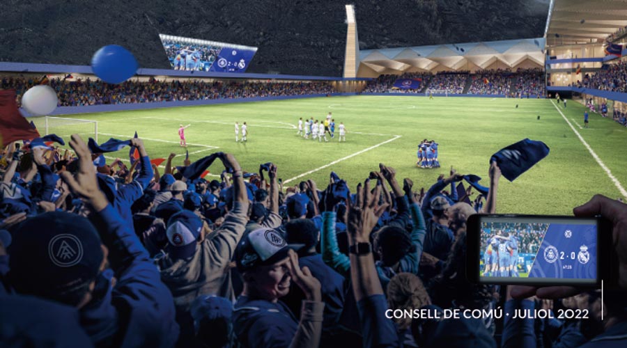 Simulació del nou estadi del FC Andorra