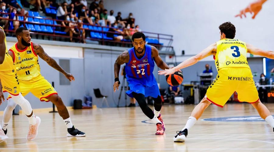 Un partit amistós entre el BC Andorra i el Barça