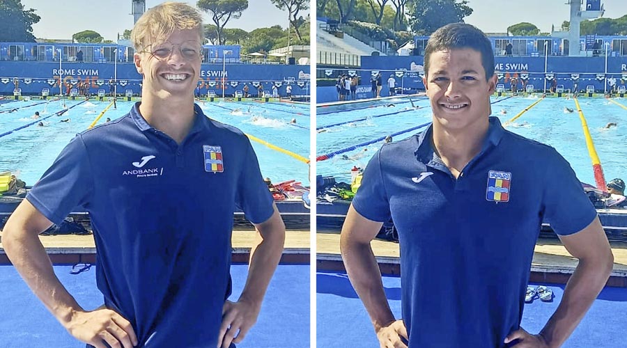 Els germans Lomero, nedadors de la FAN