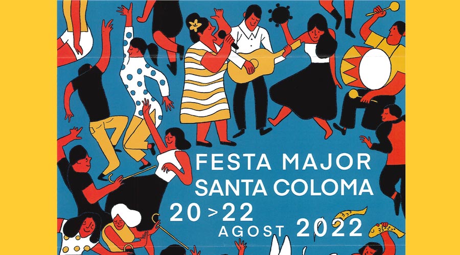 Cartell de la festa major de Santa Coloma