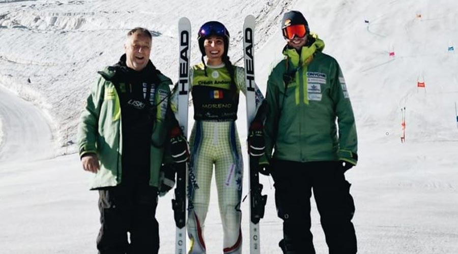 L'esquiadora andorrana, Cande Moreno