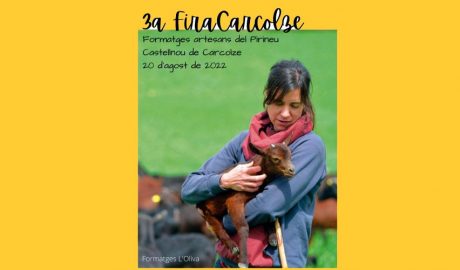 Cartell de la Fira de formatges artesans del Pirineu, a Castellnou de Carcolze