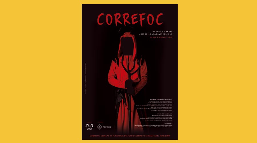 El cartell del correfoc de la festa major de la Seu