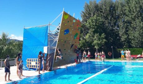 Escalada en psicobloc a la festa major de la Seu