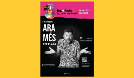 Cartell anunciant l'espectacle de l'actor Pep Plaça a la Seu