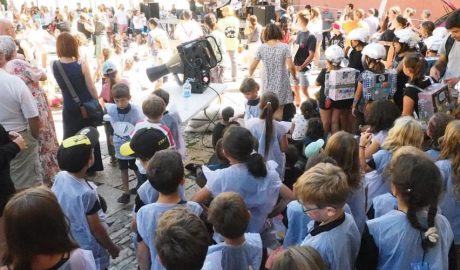 Una imatge del pregó infantil de la festa major de la Seu