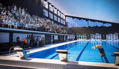 Reobertura de la piscina dels Serradells després de l'incendi