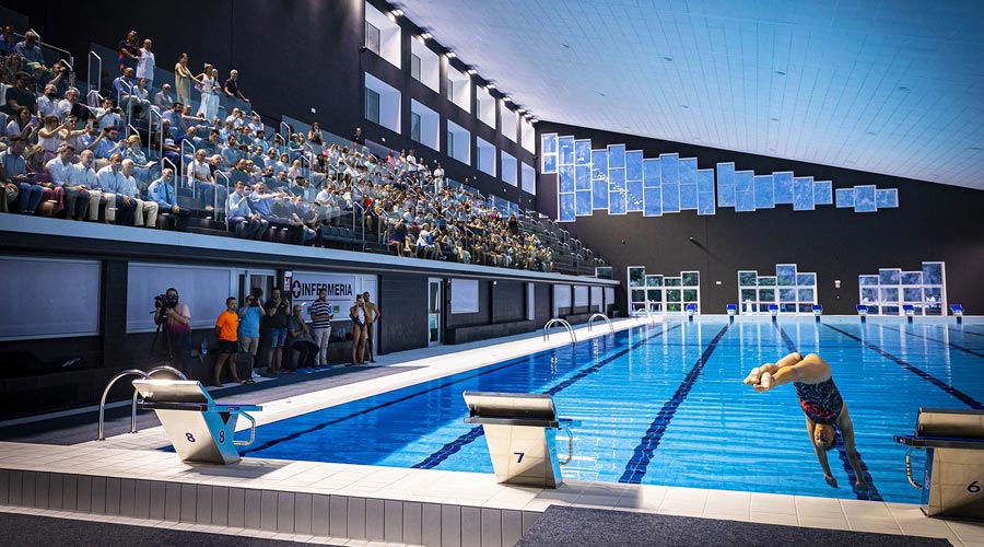 Reobertura de la piscina dels Serradells després de l'incendi