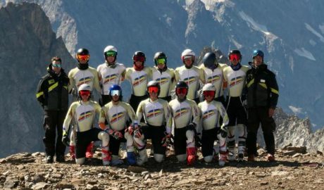 Els membres de l'EEBE d'esquí alpí en terres xilenes