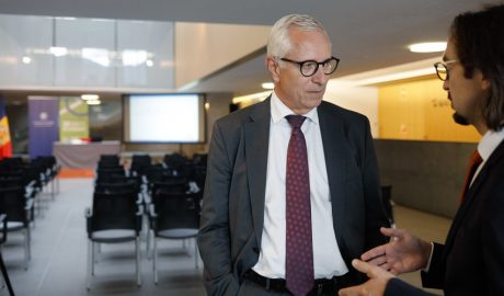 El secretari general de l’Associació Europea de Lliure Comerç (EFTA), Henri Gétaz i Landry Riba