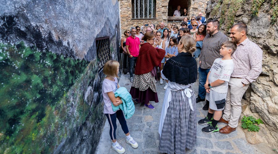 Inauguració dels murals de la Mosquera, a Encamp
