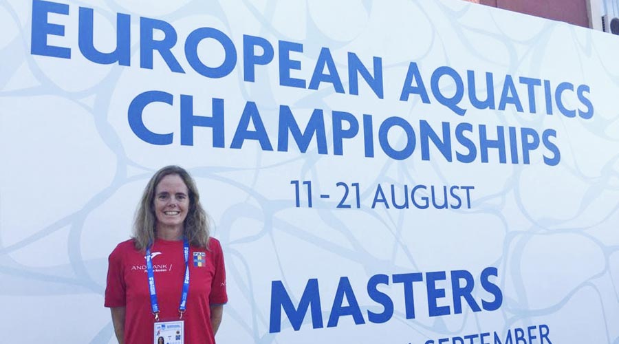 La nedadora andorrana Eszter Abraham