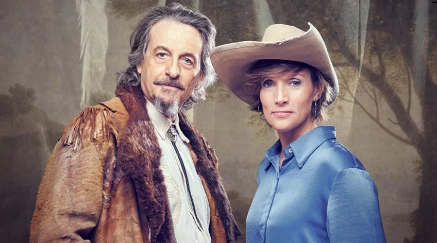 L'actor Ramon Madaula i la periodista de TV3, Raquel Sans