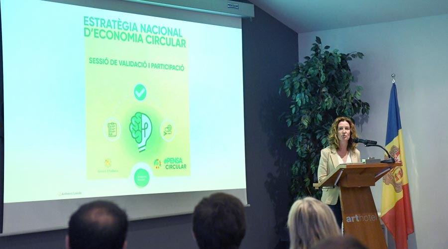 Sílvia Calvó a la Jornada de participació i validació pública de l'Estratègia d'economia circular