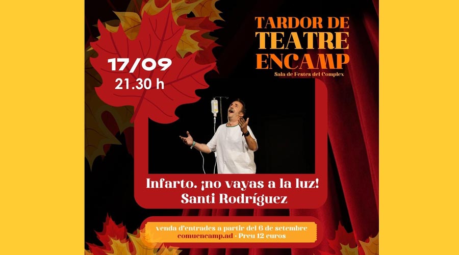 Cartell anunciant un espectacle de l'humorista Santi Rodríguez