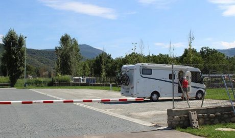 El nou aparcament d'autocaravanes de la Seu