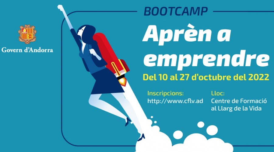 Cartell del programa intensiu ‘Aprèn a emprendre’