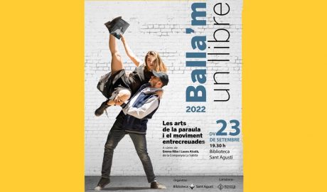 Cartell del cicle Balla'm un llibre amb l'espectacle Olor de menta que es farà a la Seu