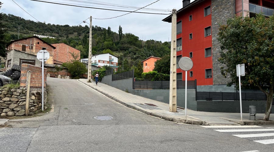 El carrer Bellavista de la Seu d'Urgell