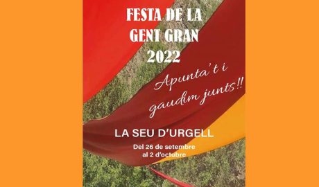 El cartell anunciador de la festa de la gent gran, a la Seu