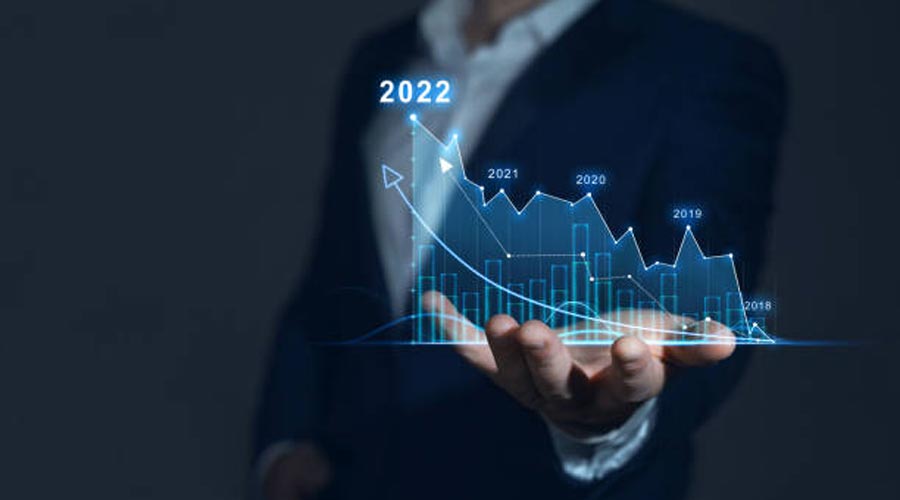 Una gràfica digital sobre l'evolució d'una empresa