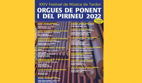 Cartell del Festival Orgues de Ponent i el Pirineu