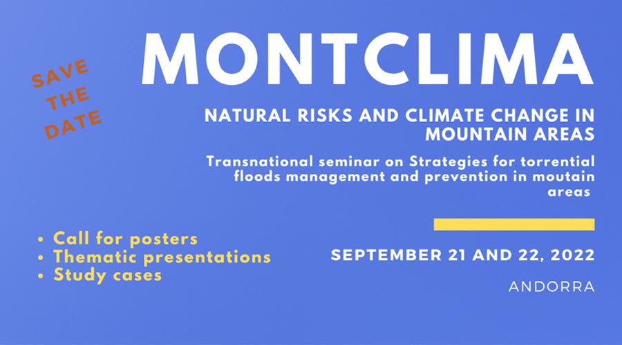 Cartell del seminari Montclima que es farà a Andorra la Vella