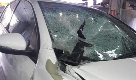 Un vehicle sinistrat