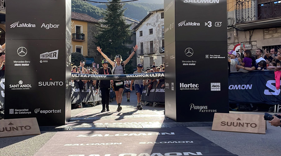 Núria Picas guanyant la Ultrapirineu