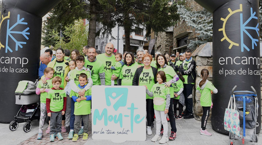 Encamp també ha participat en les marxes simultànies arreu de les parròquies per impulsar l’activitat física i saludable