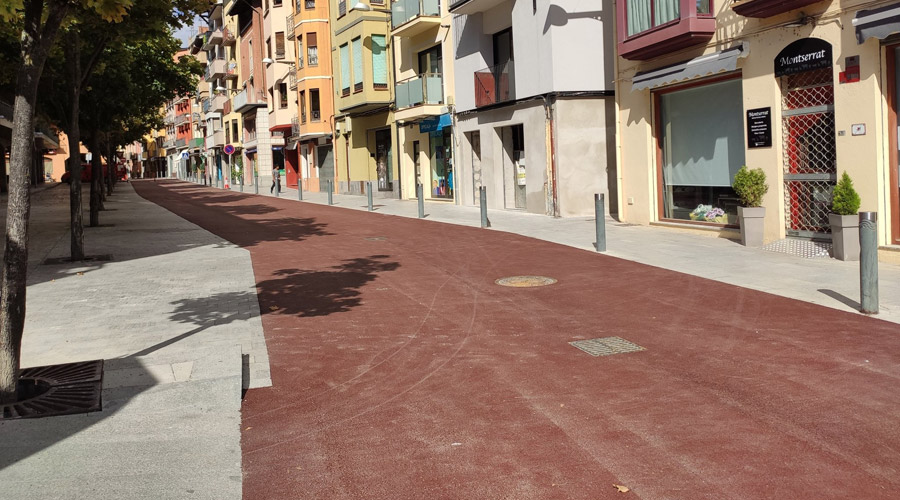 Estat actual de les obres al carrer Major de la Seu