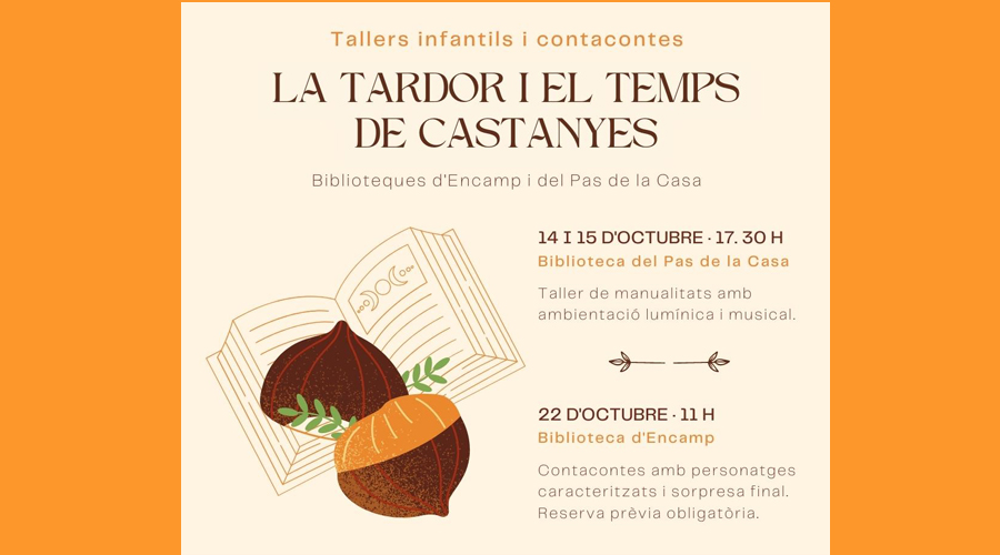 Cartell de les activitats de la Castanyada a Encamp i al Pas