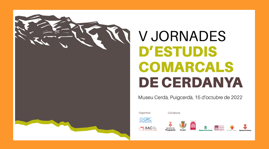 Cartell de la V Jornada d'Estudis de Cerdanya