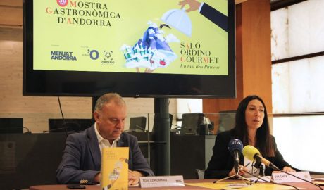 Toni Corominas de Menja't Andorra i la cònsol d'Ordino, Eva Choy