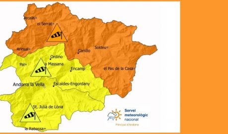 Mapa de prealerta per fort vent