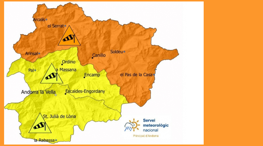 Mapa de prealerta per fort vent
