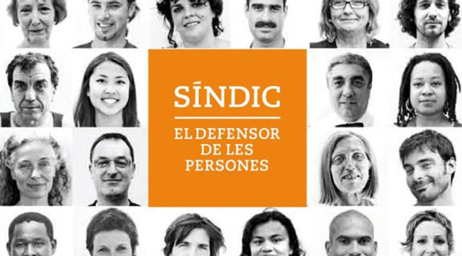 Un cartell del síndic de greuges