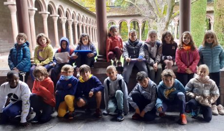 Alumnes de la Seu que han participat en tallers per a conèixer la vegetació dels parcs de la ciutat
